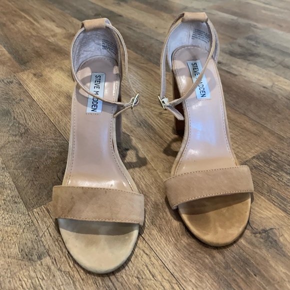 Steve Madden leather upper Carson heel sandals shoes size 6.5M - Picture 7 of 7